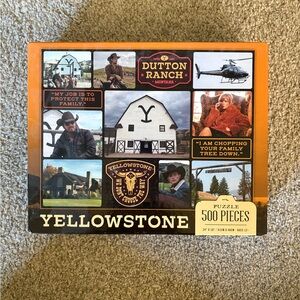 Yellowstone 500-Piece Puzzle - Orange and Black